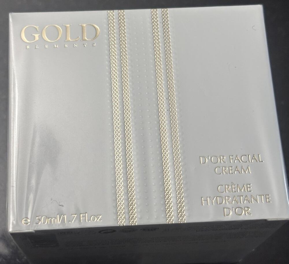 Gold Elements D’Or Facial Cream 24K Gold 1.7 oz 50ml NEW SEALED Exp 05/2028